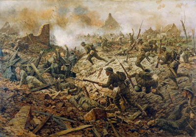Die Territorialen bei Pozieres am 23. Juli 1916, 1917 von William Barnes Wollen